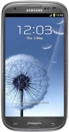 Смартфон Samsung Galaxy S3 GT-I9300 16Gb Titanium grey - Гусев